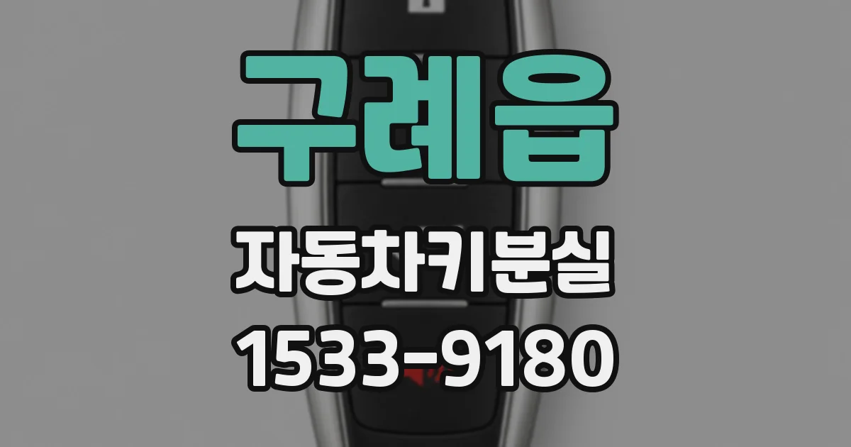 구례읍 자동차키분실