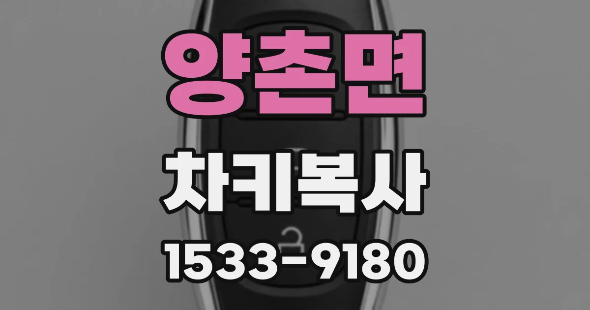 양촌면 차키복사