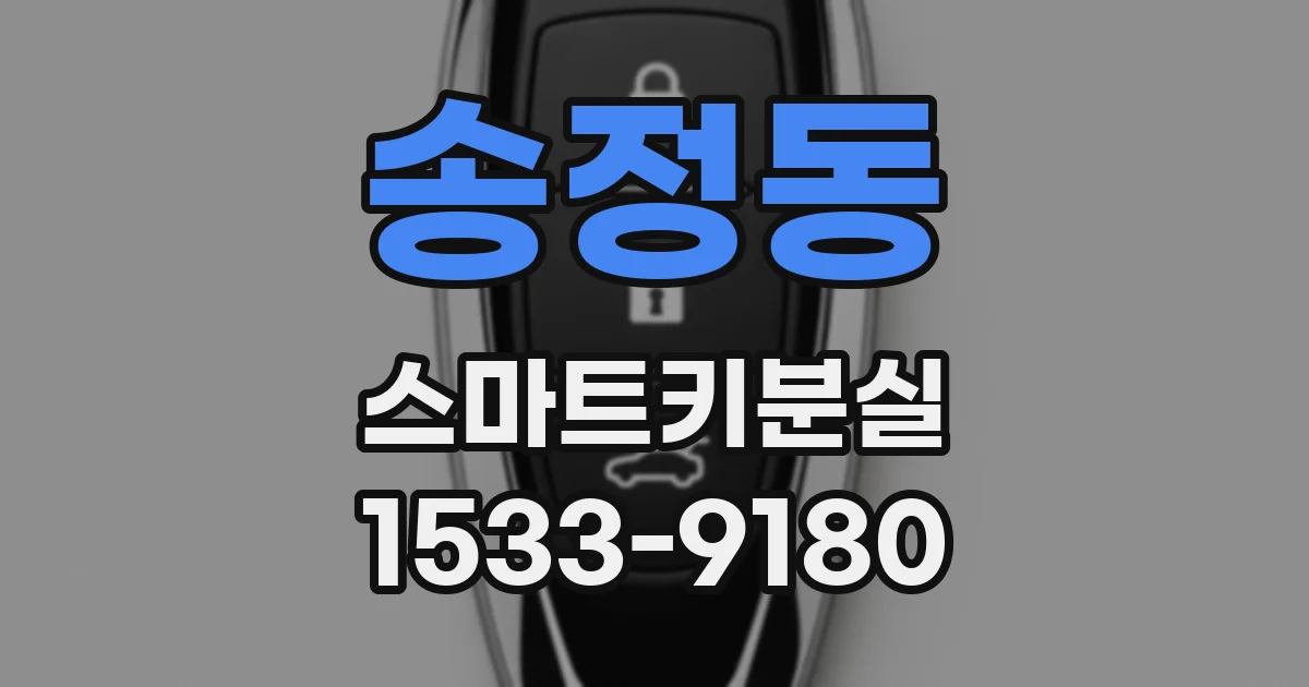 송정동 스마트키분실