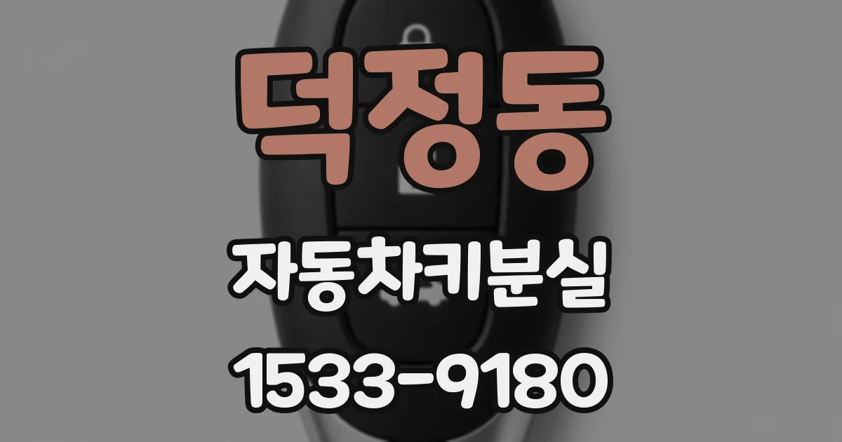 덕정동 자동차키분실