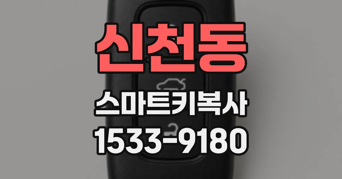 신천동 스마트키복사