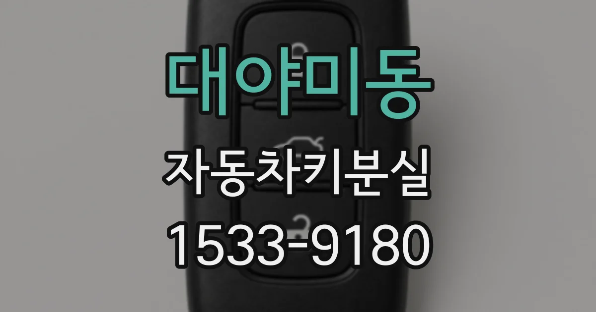 대야미동 자동차키분실