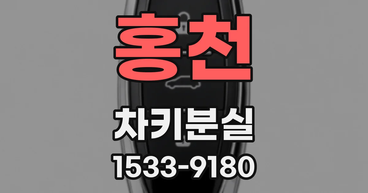 홍천 차키분실