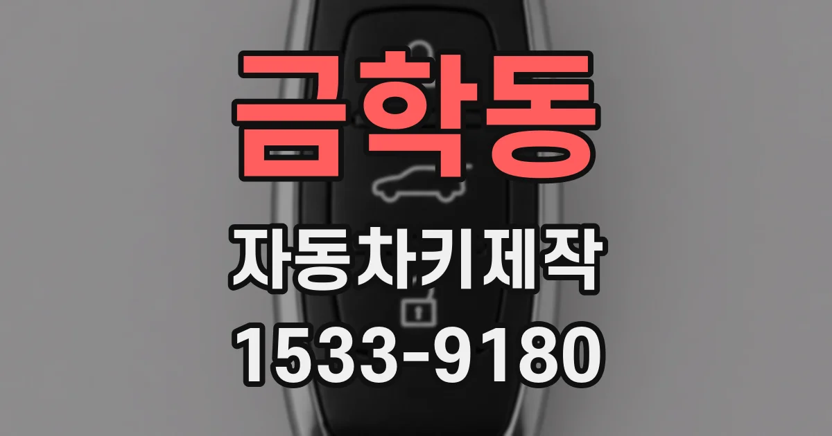 금학동 자동차키제작