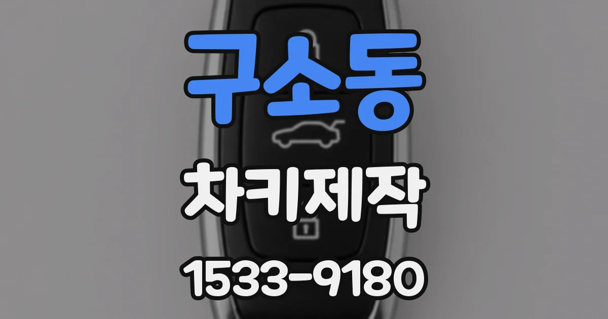 구소동 차키제작