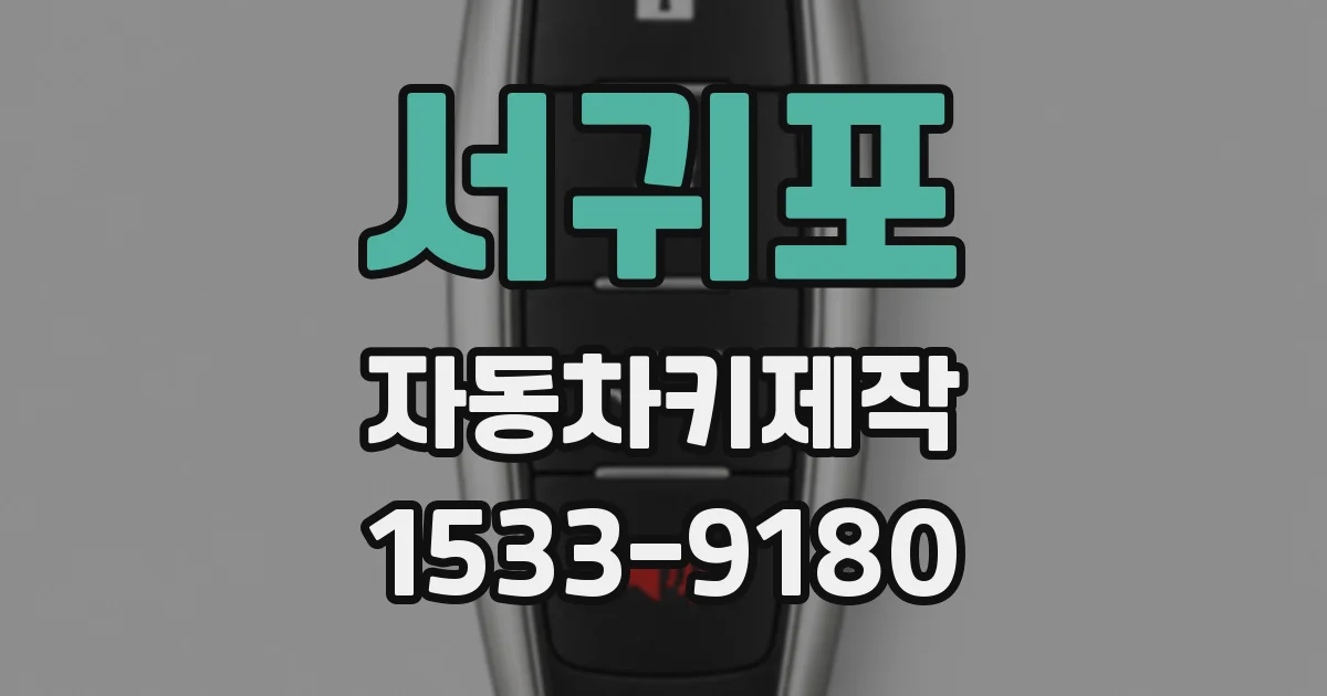 서귀포 자동차키제작