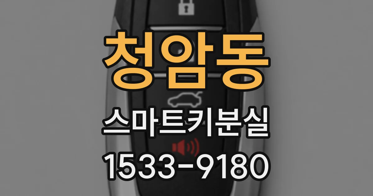 청암동 스마트키분실