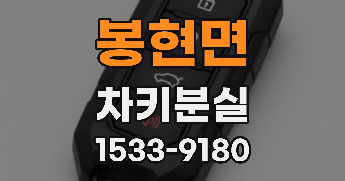 봉현면 차키분실