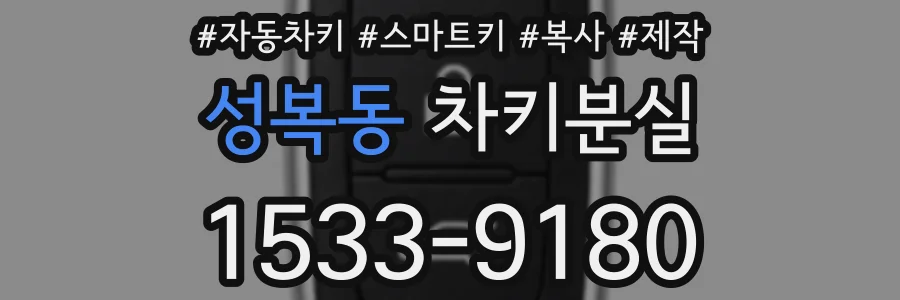성복동 차키분실