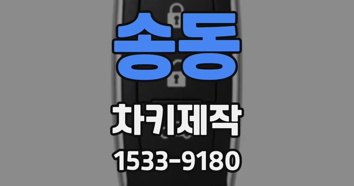 송동 차키제작