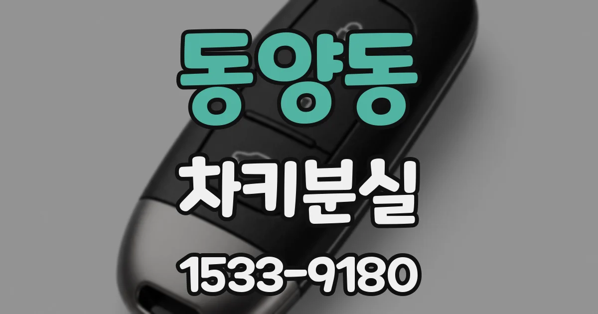동양동 차키분실