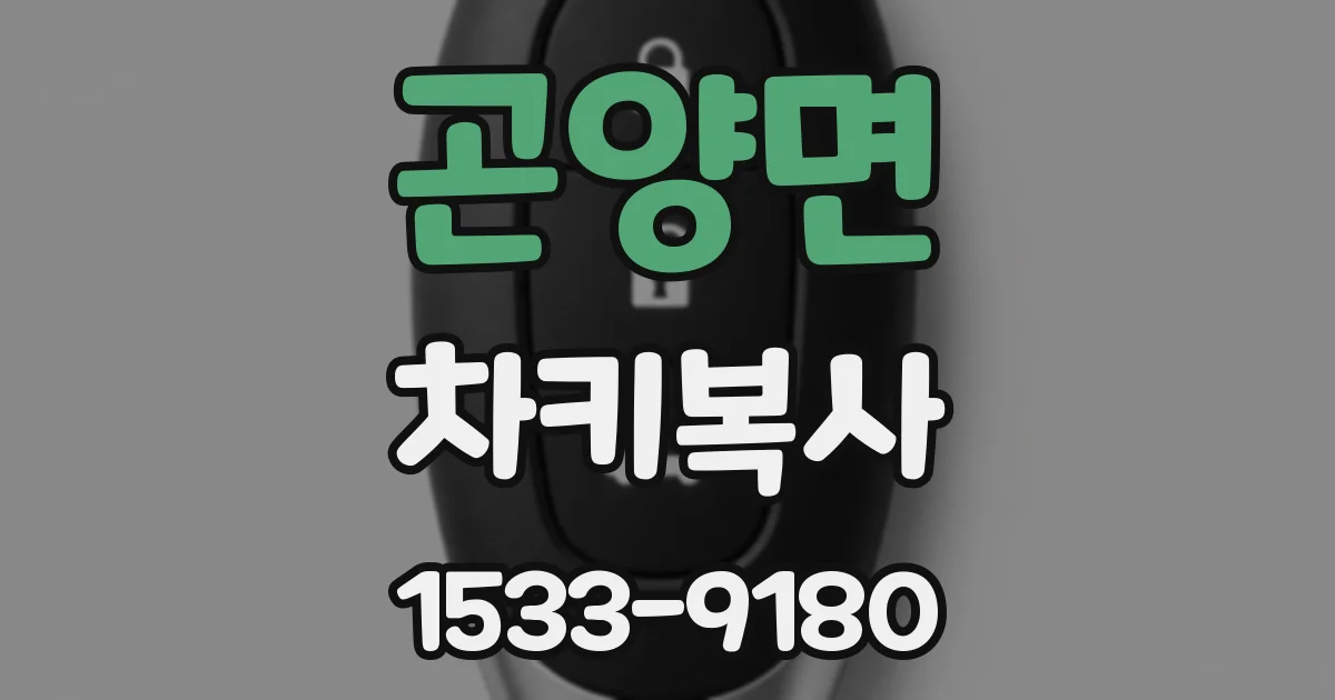 곤양면 차키복사