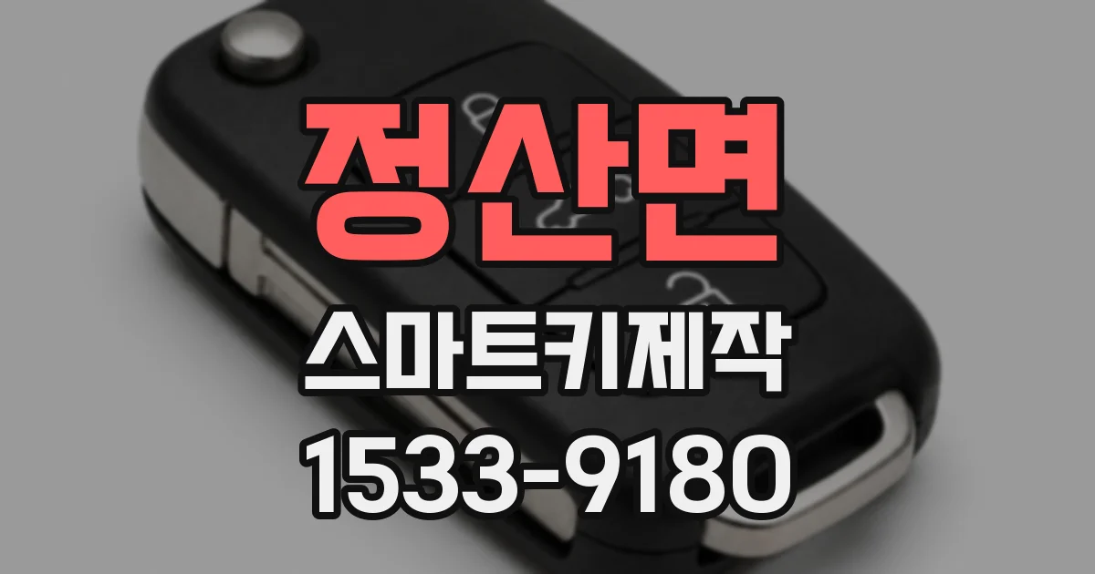 정산면 스마트키제작