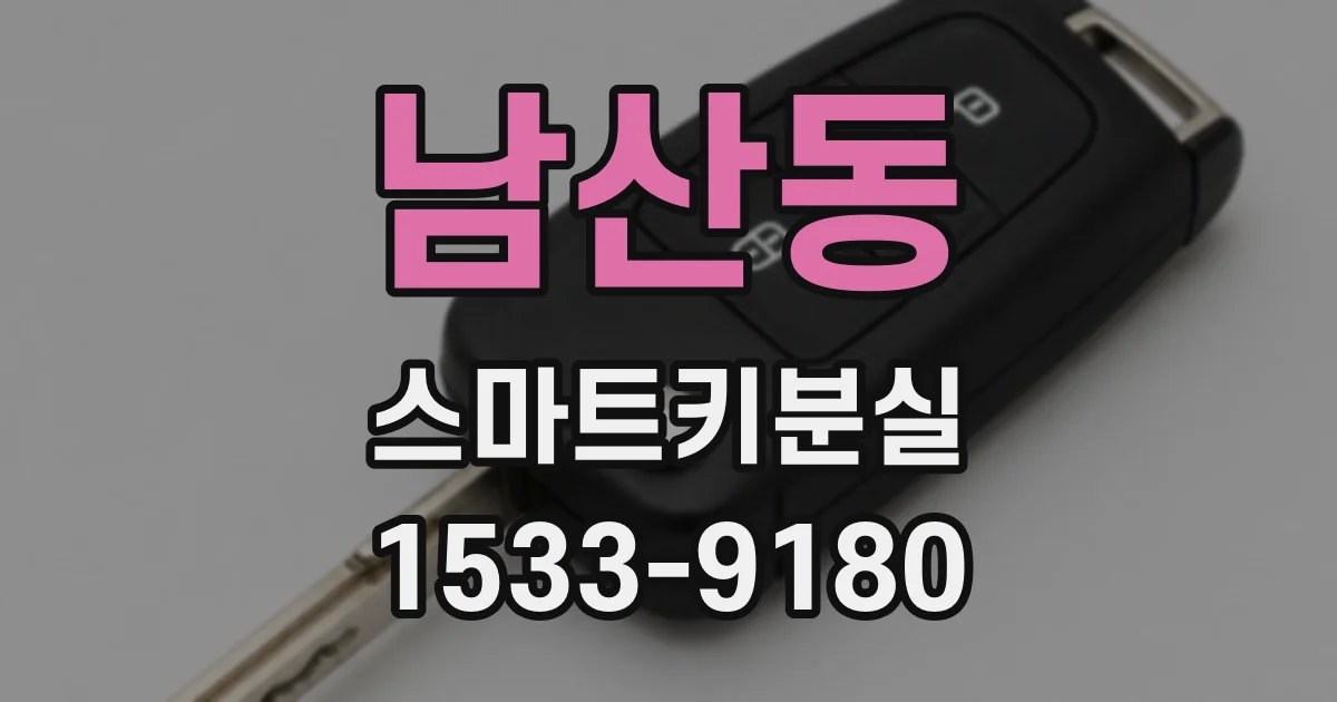 남산동 스마트키분실