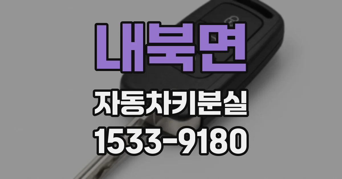 내북면 자동차키분실
