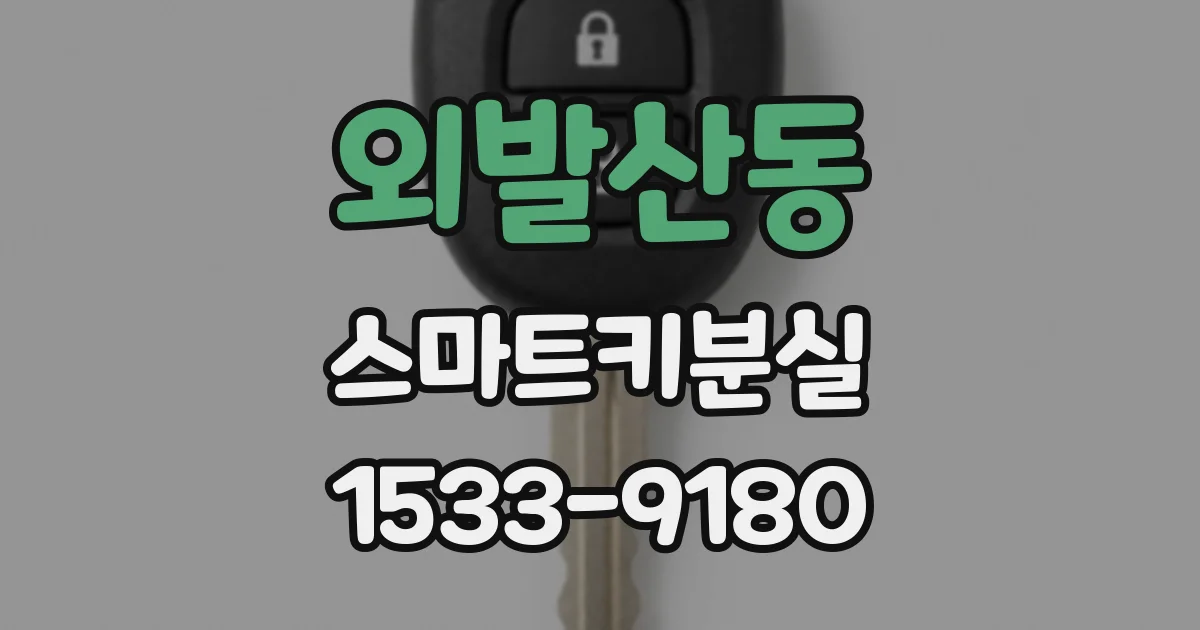 외발산동 스마트키분실