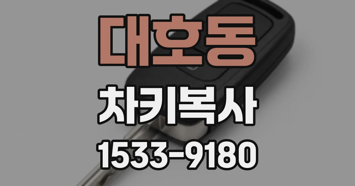 대호동 차키복사