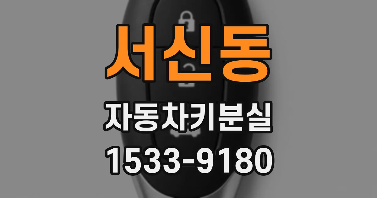서신동 자동차키분실