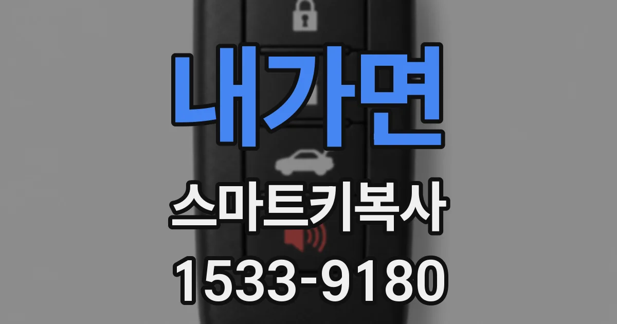 내가면 스마트키복사