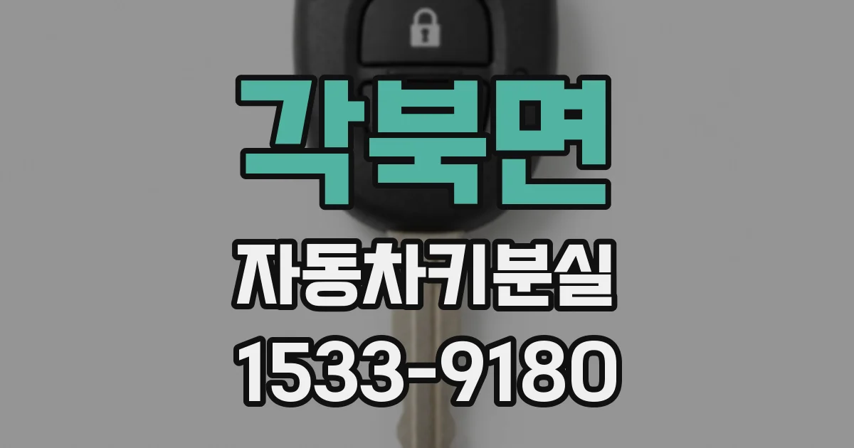 각북면 자동차키분실