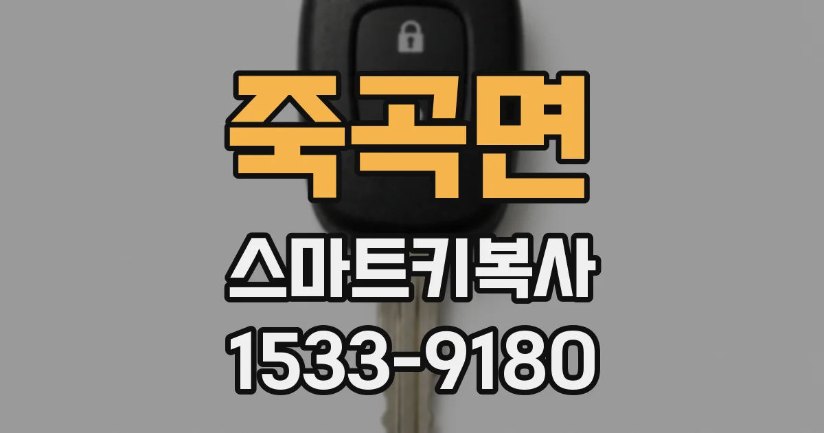 죽곡면 스마트키복사