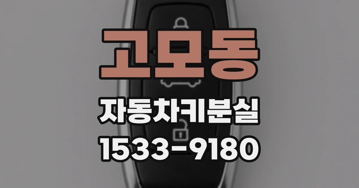 고모동 자동차키분실
