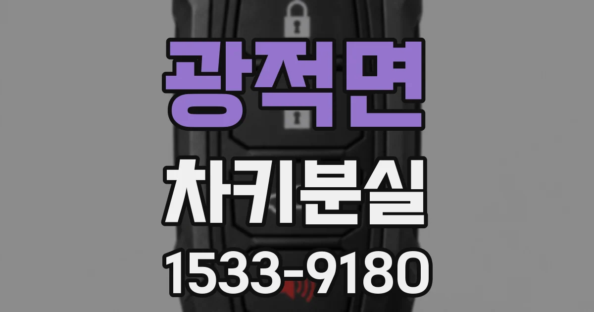 광적면 차키분실