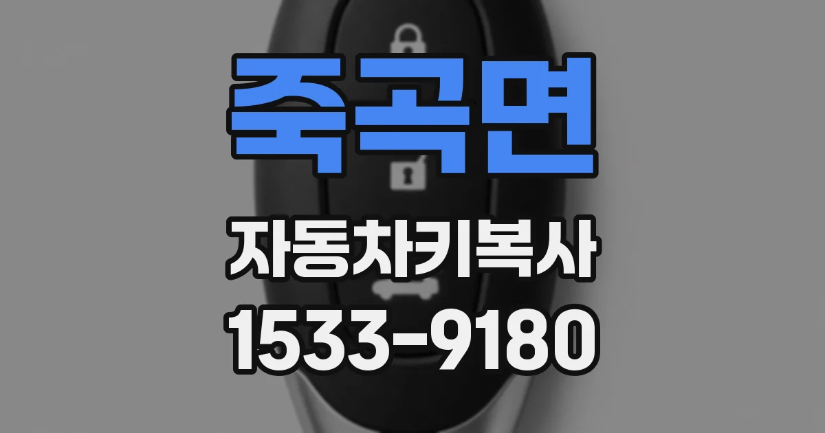 죽곡면 자동차키복사