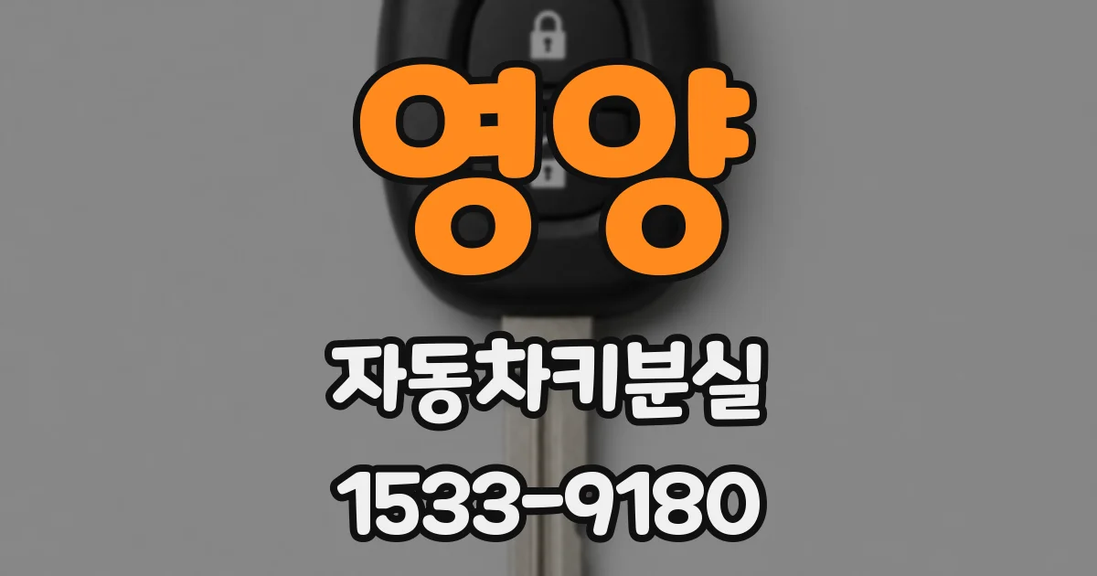 영양 자동차키분실