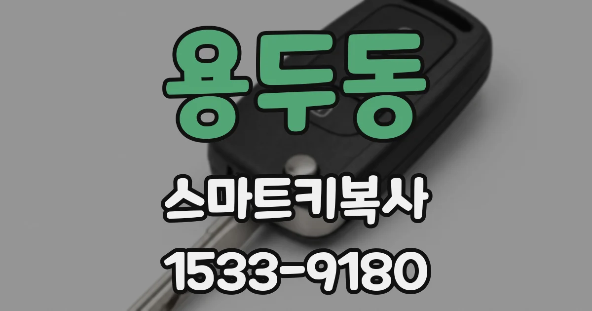 용두동 스마트키복사