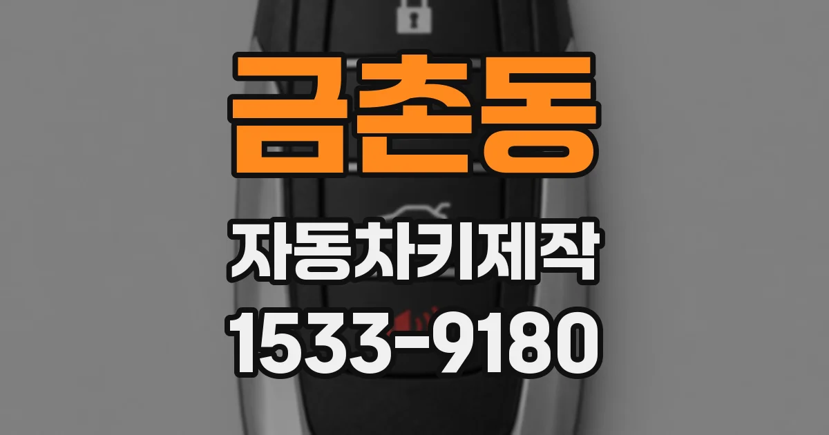 금촌동 자동차키제작