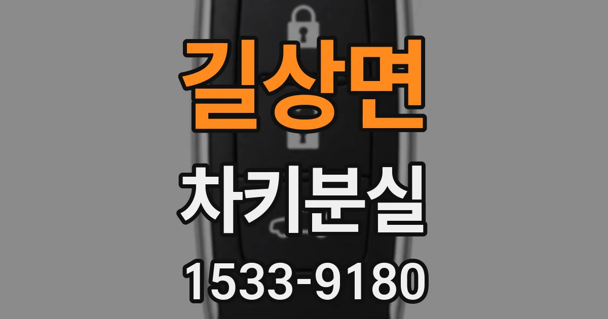 길상면 차키분실
