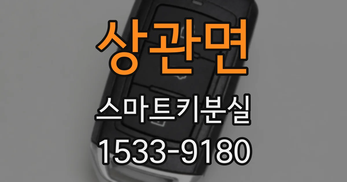 상관면 스마트키분실