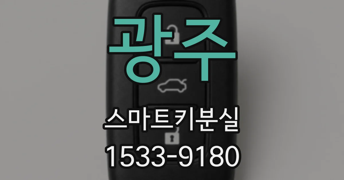 광주 스마트키분실