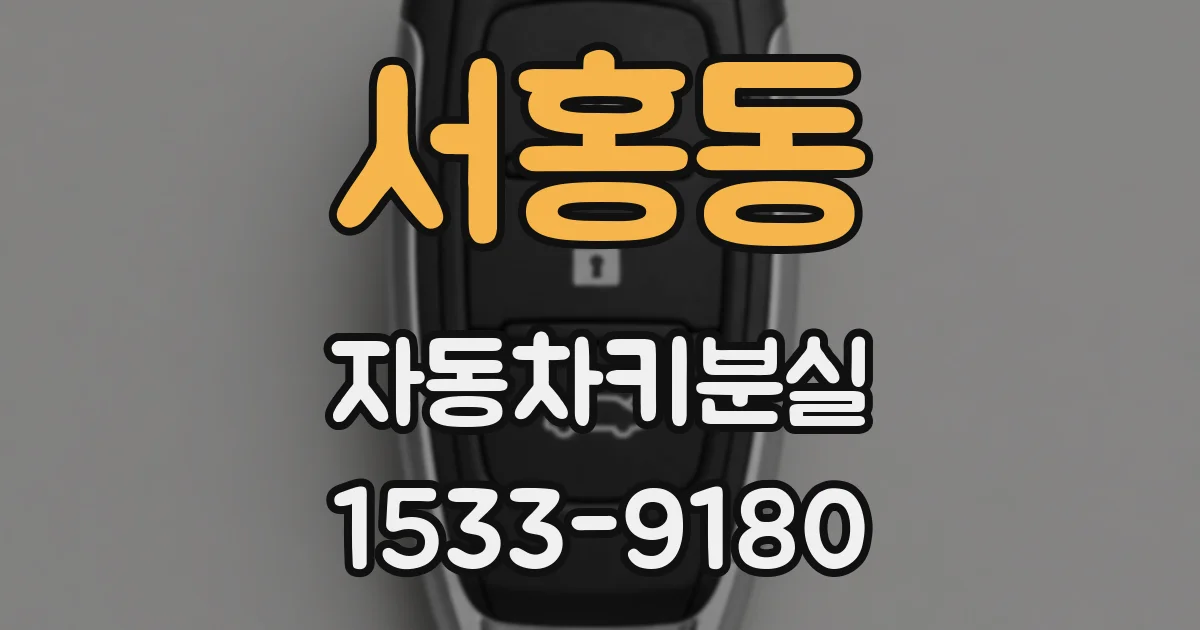 서홍동 자동차키분실