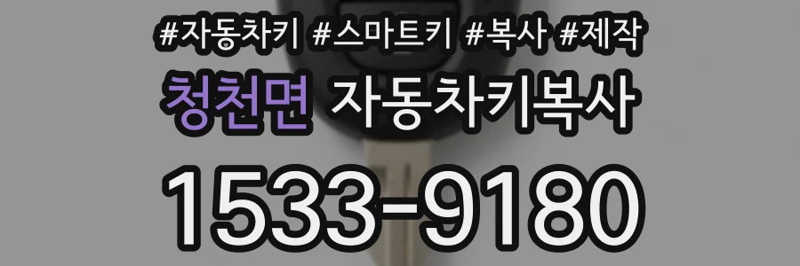 청천면 자동차키복사