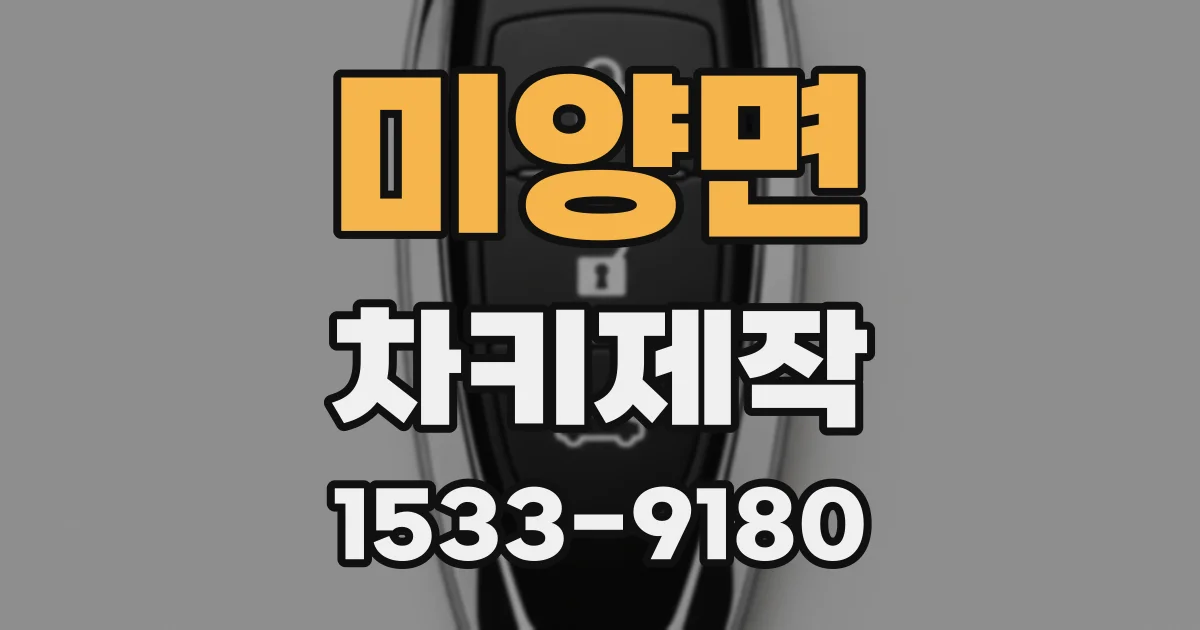 미양면 차키제작