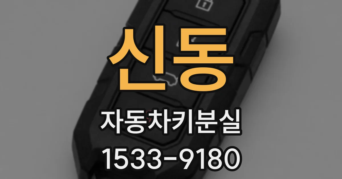 신동 자동차키분실