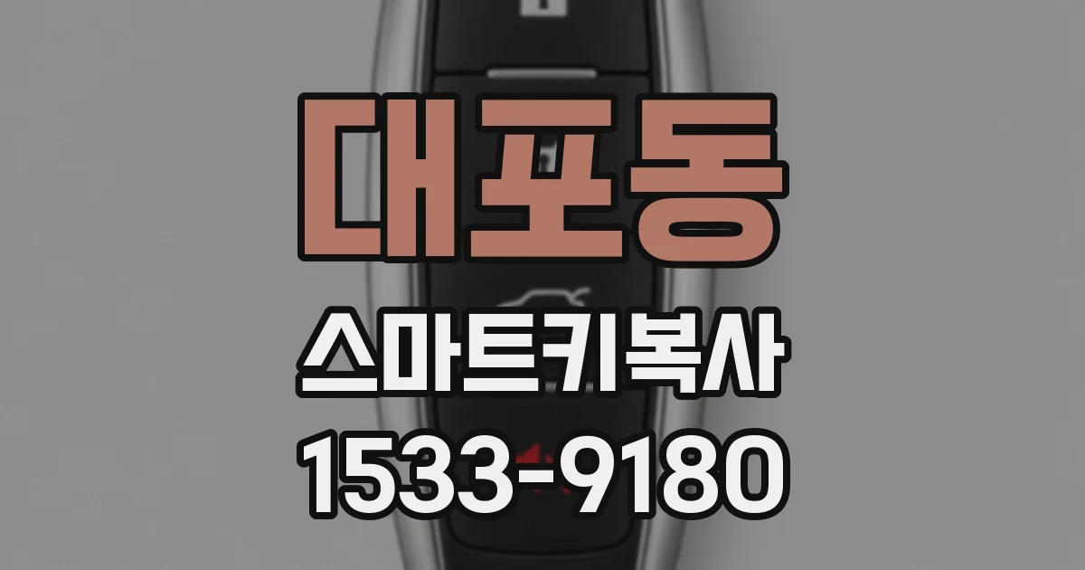 대포동 스마트키복사