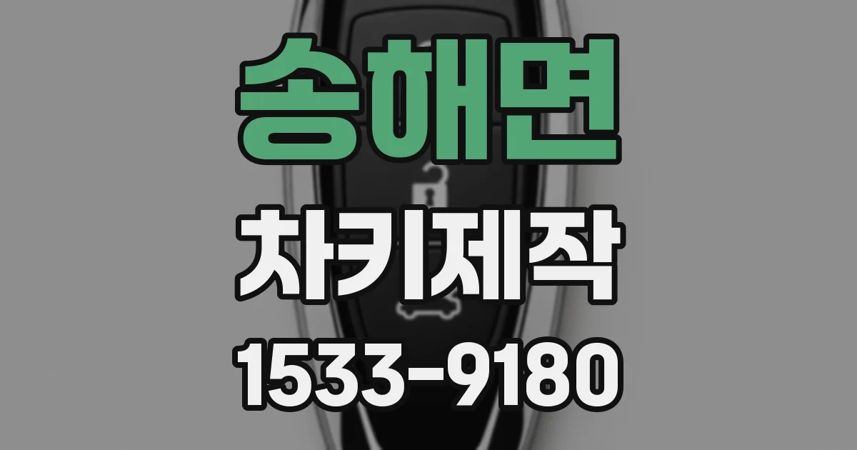 송해면 차키제작