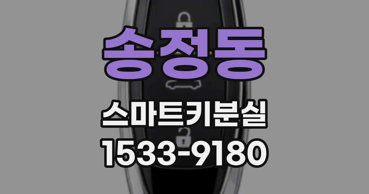 송정동 스마트키분실