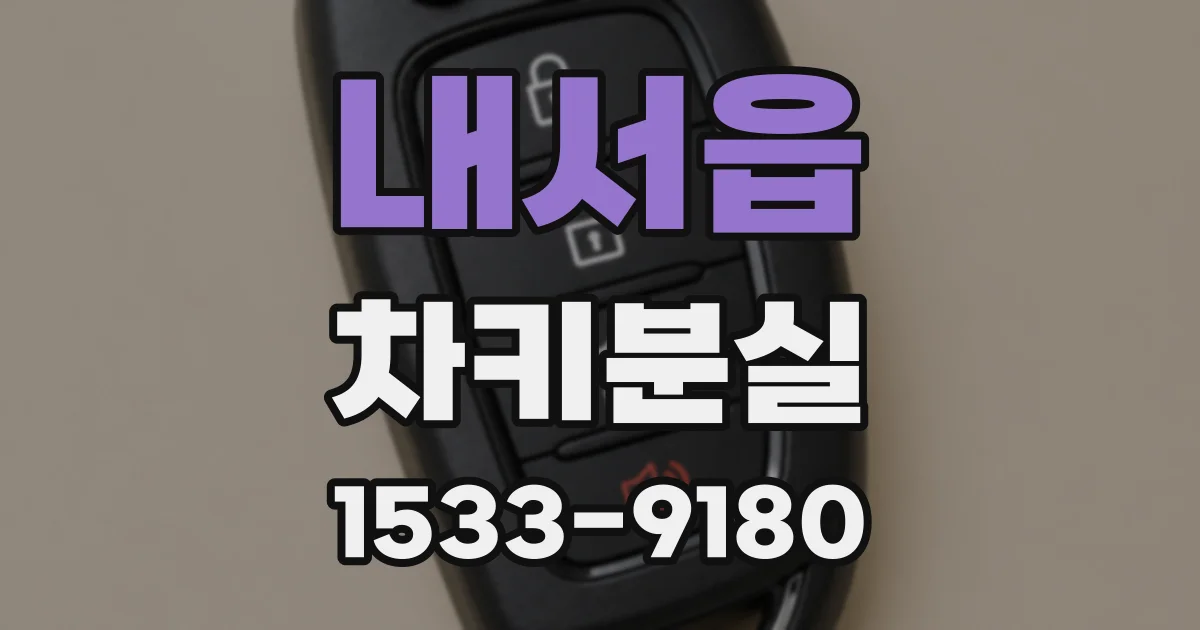 내서읍 차키분실