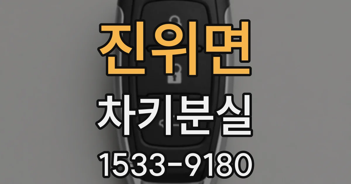 진위면 차키분실