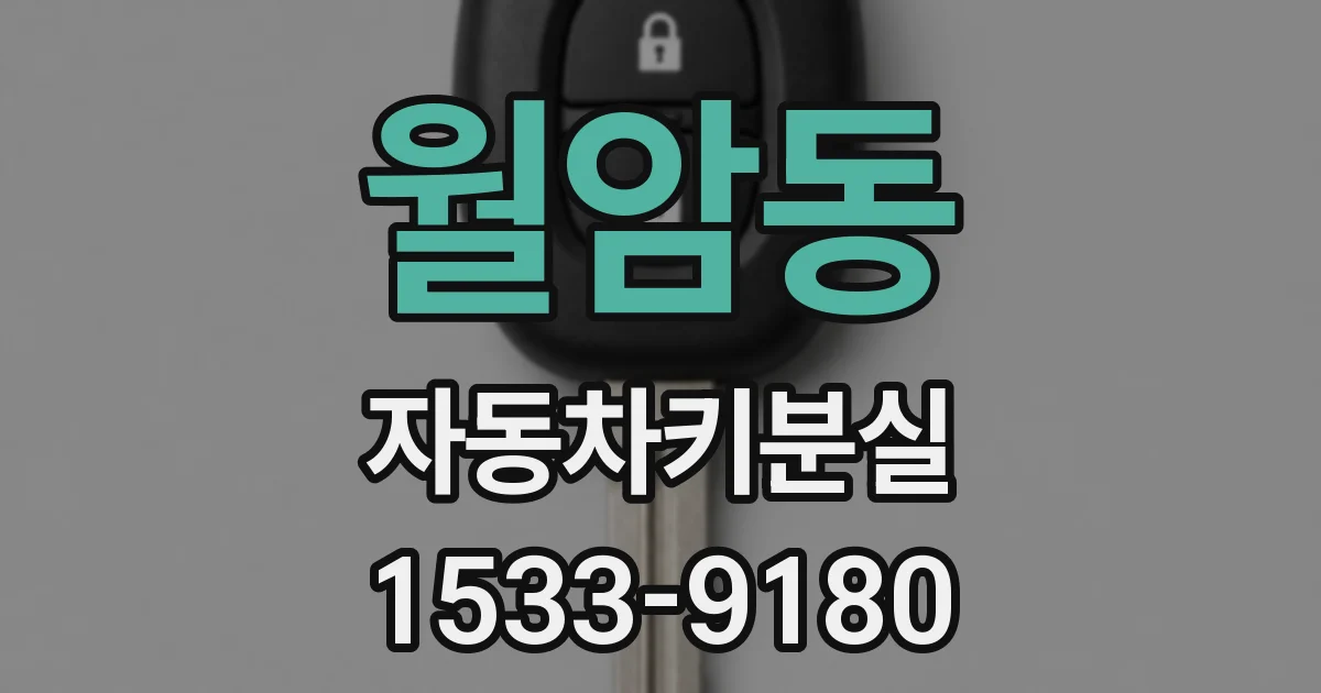 월암동 자동차키분실