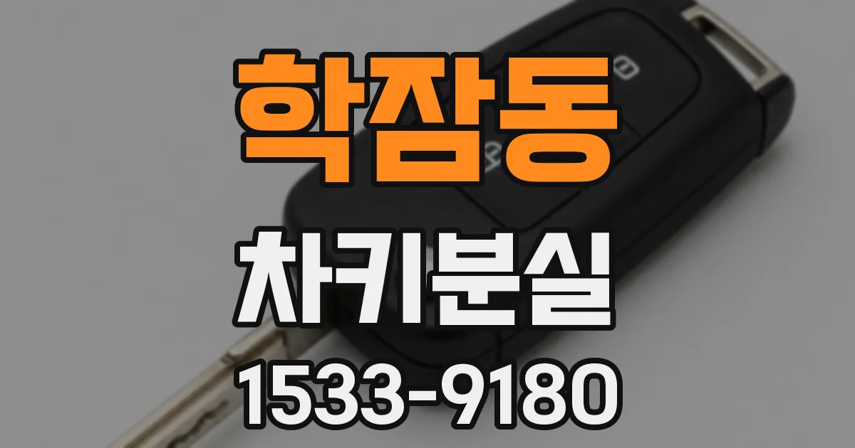 학잠동 차키분실