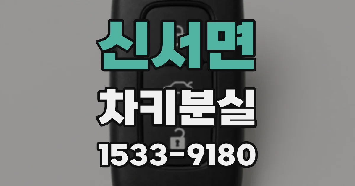신서면 차키분실