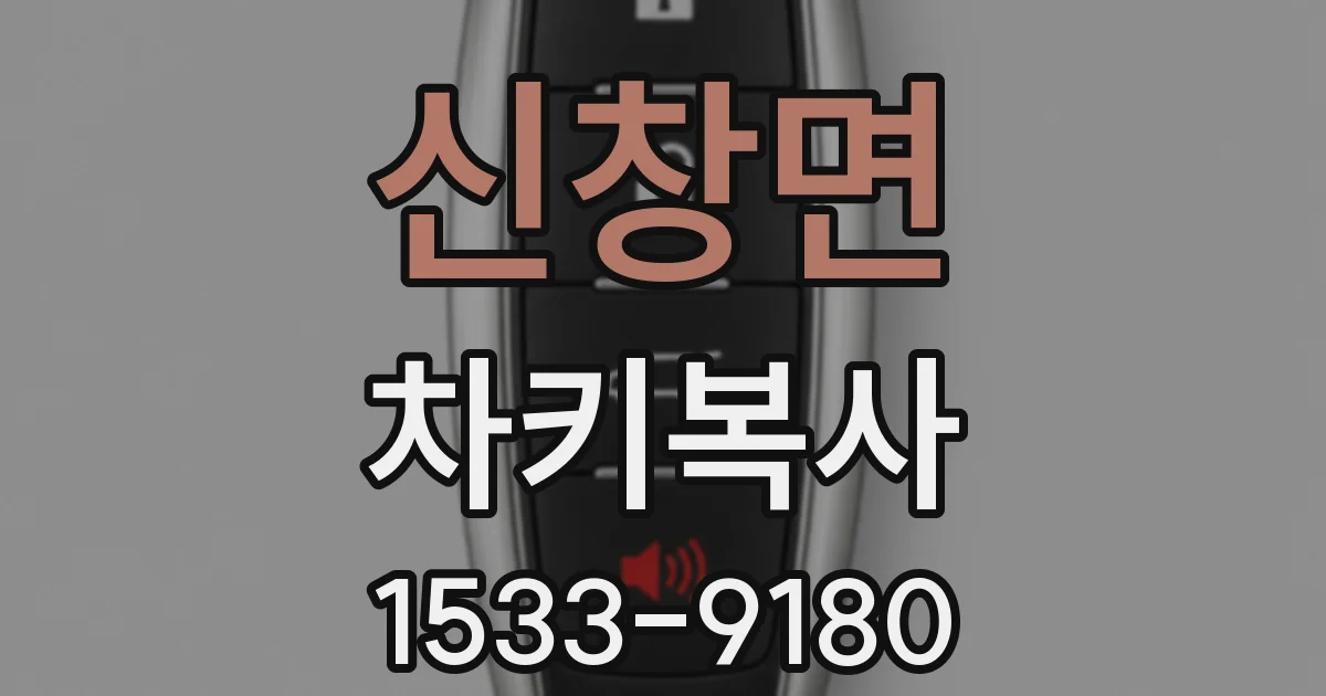 신창면 차키복사