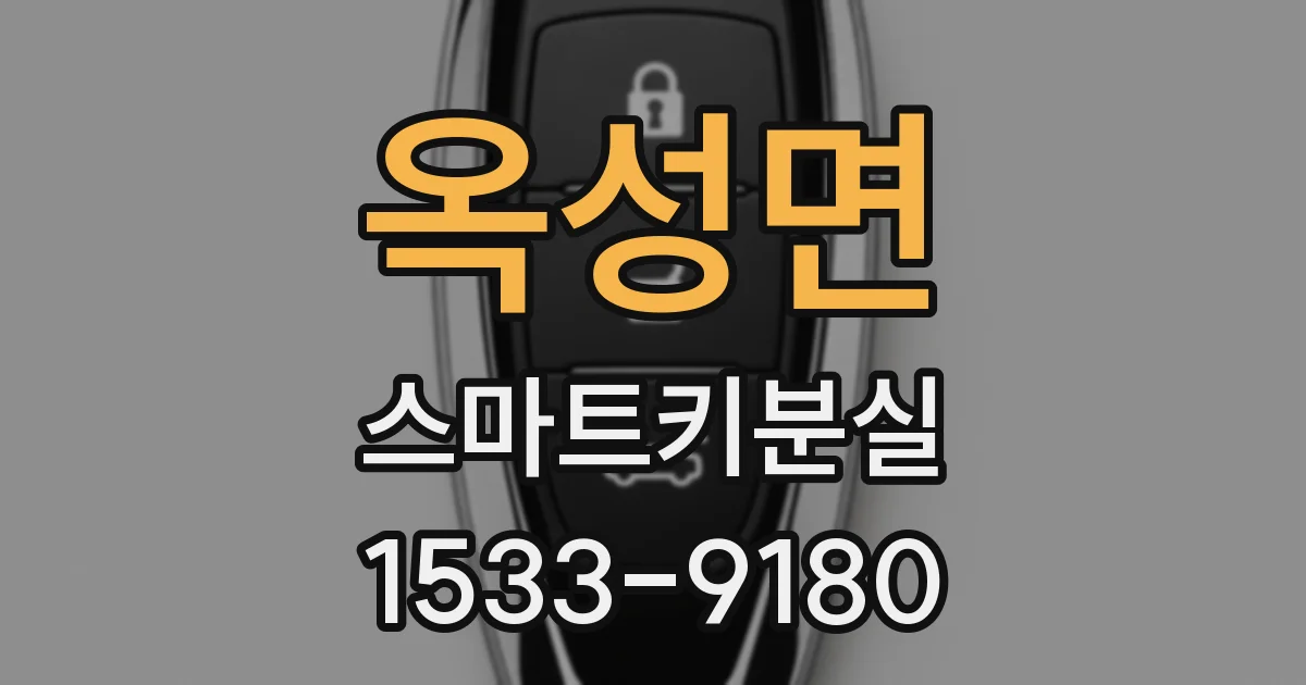 옥성면 스마트키분실