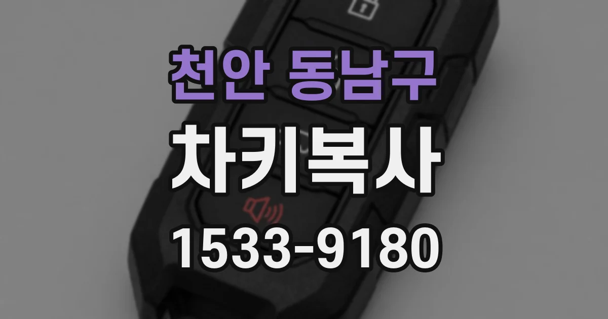 천안 동남구 차키복사