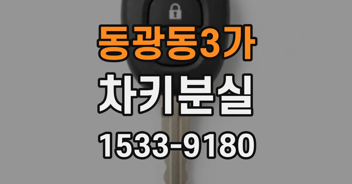 동광동3가 차키분실
